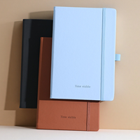 A5 Fournitures de papeterie Premium Gratitude Journaux Agenda Personnalisé Imprimé PU Cuir Relié Recyclable Bio-dégradable PP Cadeau