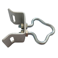 Crochet de suspension en acier galvanisé de type C pour câble de suspension, idéal pour les câbles à fibres optiques FTTH en extérieur