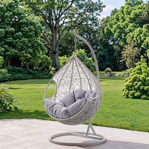 Chaise suspendue en rotin de jardin à siège <span class=keywords><strong>unique</strong></span> populaire et en <span class=keywords><strong>vente</strong></span> chaude avec support - Product Image 3