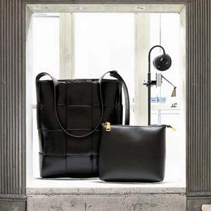 กระเป๋าหนังแท้ทรงเปิดแบบทอ ดีไซน์ทันสมัย ความจุเยอะ บุด้วยผ้าแคนวาส สำหรับผู้หญิง หรูหรา - Product Image 3