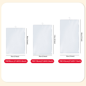 <span class=keywords><strong>Sacchetti</strong></span> di stoccaggio sottovuoto trasparenti per abbigliamento <span class=keywords><strong>salvaspazio</strong></span> portaoggetti con funzioni di sicurezza per giacche e abiti - Product Image 6