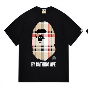 T-shirt da <span class=keywords><strong>uomo</strong></span> di alta qualità firmata, all'ingrosso, nuova versione, vestibilità ampia, stampa casual con motivo animale, <span class=keywords><strong>abbigliamento</strong></span> <span class=keywords><strong>trendy</strong></span> con stampa scimmia - Product Image 4