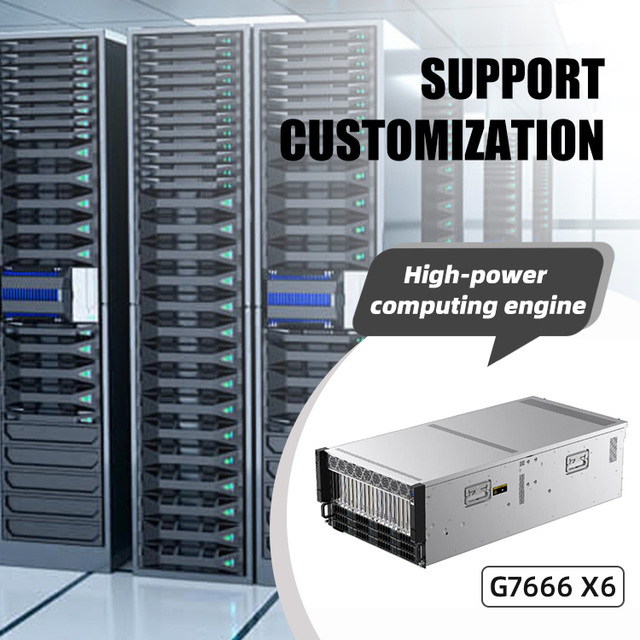 New LX Next-Generation Intel Xeon Dual-channel Rack-Mounted 32GB DDR5 6U GPU Server for 8-card/10-card Straight-through Module