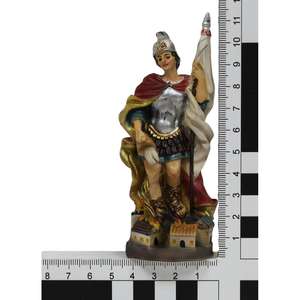 Estatua de San Floriano Pintada a Mano ZICOM, Escultura de 12 cm de Altura, Origen Alemania, Modelo 9069-H037-12 - Product Image 5