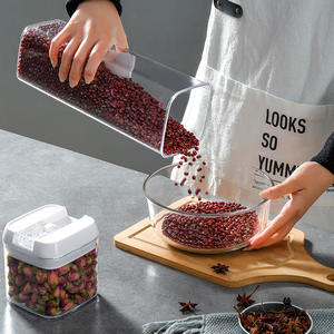 Contenedor Cuadrado Hermético para Almacenamiento de Granos, Juego de 7 Piezas de 450ml, 800ml, 1200ml y 1900ml para Uso en la Cocina - Product Image 4