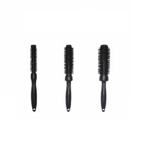 Brosse à rouleau en céramique avec manche en caoutchouc antidérapant et poils de sanglier doux pour démêler les cheveux bouclés, les cheveux raides, le coiffage quotidien - Product Image 2