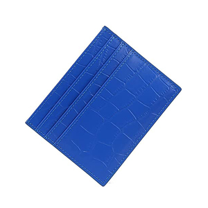 Portafoglio Porta Carte di Credito in Vera Pelle con Motivo Coccodrillo RFID, Porta Biglietti da Visita Sottile con Scomparti per Carte, per Uomo e Donna - Product Image 4