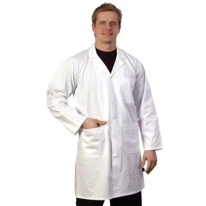 Blouse de laboratoire blanche médecin à manches longues médecin infirmière pharmacie médecine clinique vêtements de travail étudiant manteaux de laboratoire - Product Image 4