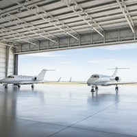 Hangar d'avion préfabriqué en acier à grande portée et abordable pour le stockage d'avions