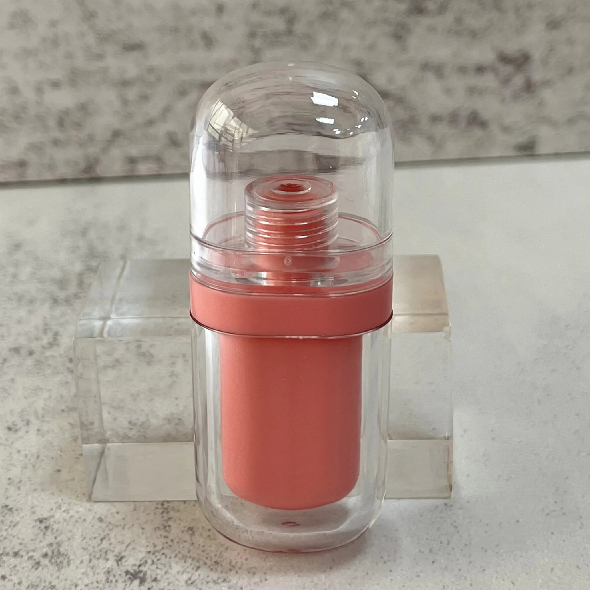 투명 빈 화장품 크림 핑크 립 오일 립 글로스 포장 튜브