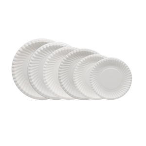 6-дюймовая Экологически чистая одноразовая Компостируемая десертная тарелка из недеревянного растительного волокна - Product Image 3