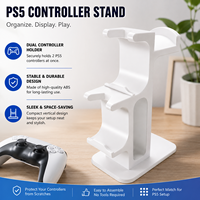 Support de manette de jeu PS5 personnalisé en plastique imprimé en 3D, support universel pour manette de jeu de bureau, support d'affichage, accessoires de jeu