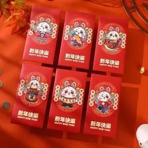 चीनी निर्माता कस्टम लाल लिफाफा व्यक्तिगत भाग्यशाली पैसे जेब के लिए नई नववर्ष महोत्सव