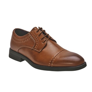 Chaussures Oxford pour hommes, chaussures habillées en cuir classiques à lacets, chaussures Derby pour affaires - Product Image 3