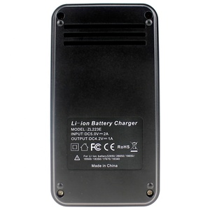 <span class=keywords><strong>Cargador</strong></span> de batería de 2 ranuras 3,7 <span class=keywords><strong>V</strong></span> Puerto DE LA USB-C 10400, 14500, 16340, 17670, 18350, 18500, 18650, 26650 <span class=keywords><strong>Cargador</strong></span> de iones de litio - Product Image 4