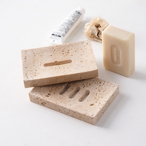 Moderna <span class=keywords><strong>Portasapone</strong></span> Rettangolare in Marmo Naturale con Design Impermeabile e Superficie Liscia per <span class=keywords><strong>Lavabo</strong></span> e Organizzazione su Scrivania - Product Image 3