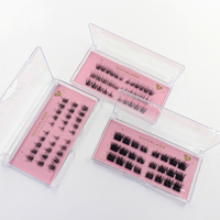 Nouveauté 2025 Gros Cils Individuels Faux Cils Doux et Fins à Bande Flexible Extensions de Cils Naturels Faits à la Main Bioniques Cils en Grappe DIY