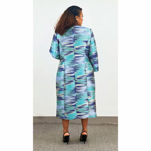 Haute qualité dames longue veste costumes bureau mode <span class=keywords><strong>africaine</strong></span> église robes <span class=keywords><strong>grande</strong></span> taille 2 pièces ensembles robe manteau costume - Product Image 6