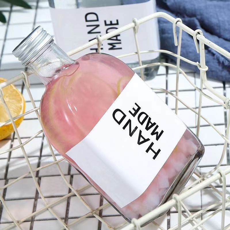 300ml Glass Milk Bottles Glassware Storage Jar