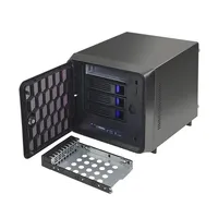 安全可锁NAS 4盘位桌面云存储服务器准成品NAS04A J1900 nas IPFS服务器