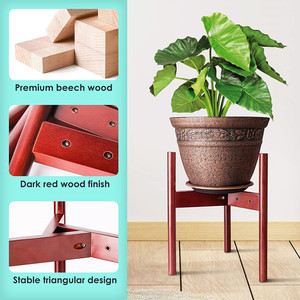 Soporte <span class=keywords><strong>para</strong></span> Plantas <span class=keywords><strong>de</strong></span> <span class=keywords><strong>Madera</strong></span> <span class=keywords><strong>de</strong></span> Haya Natural <span class=keywords><strong>de</strong></span> Mediados <span class=keywords><strong>de</strong></span> Siglo, Soporte Alto Ajustable <span class=keywords><strong>para</strong></span> <span class=keywords><strong>Macetas</strong></span> <span class=keywords><strong>de</strong></span> Flores <span class=keywords><strong>de</strong></span> Interior - Product Image 6