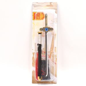 Portachiavi Modello Spada del Vento <span class=keywords><strong>di</strong></span> Kenyuus Densetsus Yaibas, Katana Pop-up in Lega <span class=keywords><strong>di</strong></span> Zinco, Ideale per Collezionisti e Decorazione <span class=keywords><strong>Borse</strong></span> - Product Image 2