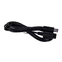 Câble d'extension de contrôleur noir de 1.8 m pour Gamecube pour NES/NGC/SNES/pour Wii Gamepad Controller Cord Extension Cable Adapter