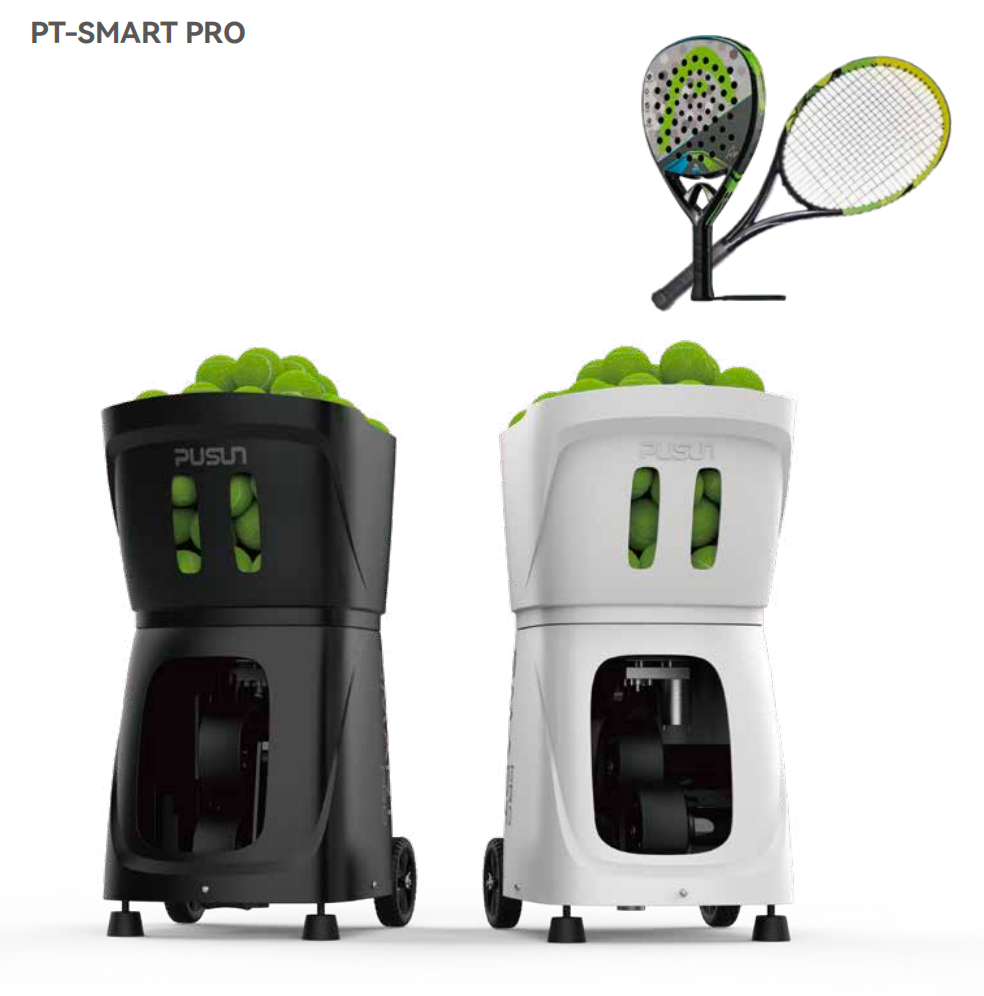 PT-SMART PRO Professional Tennis Pickleball Ball Pitching Machine ABS Durable Portable Automatic Ball Launcher 115+ Balls