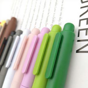 Ensemble de stylos gel pastel Macaron, stylo de poche avec encre noire, effaceurs mignons, écriture fluide, stylo à bille en plastique pour le bureau et l'école - Product Image 5