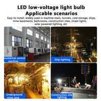 Ampoule LED basse tension 12V 24V 48V DC AC A60 7W 12W E27 E26 B22
