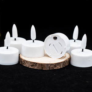 2025 bougies chauffe-plat <span class=keywords><strong>LED</strong></span> alimentées par batterie petite mèche avec minuterie 6H pour la décoration de maison et de mariage de Noël - Product Image 6