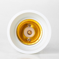 Douille de lampe E27 en gros, garantie 2 ans, qualité garantie, support d'éclairage en plastique blanc à embout trompette