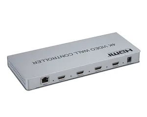 2X2อินพุต HDMI DVI 4เอาต์พุต HDMI โปรเซสเซอร์ทีวี4K ภาพเย็บตัวควบคุมโปรเซสเซอร์ผนังวิดีโอ