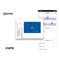 Moniteur de qualité de l'air sans fil LoRaWAN PM2.5 PM10 PM1 Formaldéhyde Température Humidité TVOC HCHO Détecteur de pollution de l'air intérieur