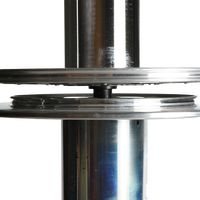 Bobine de mât de tissage en aluminium forgé de 6 kg pour machines à tisser