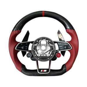 Volante in Vera Fibra di Carbonio per Audi R8, Q5 2019, <span class=keywords><strong>RS6</strong></span> C7, A5 2013, A3 8Y 8V, A6 2017, TT 8N 2016 2015, S5 - Aggiornamento Auto - Product Image 1