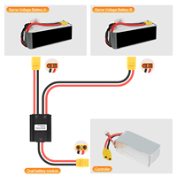 Convertisseur de décharge de batterie double 48V 40A 60A pour vélos électriques Adaptateur de connexion Module de décharge équilibré pour 72V 60V