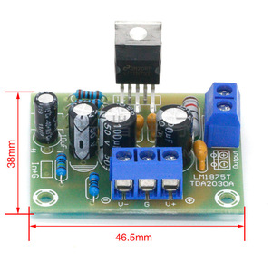 บอร์ดเครื่องขยายเสียงโมโน Lm1875t ขนาด 46.5 มม. x 38 มม. กำลังขับ 20 วัตต์ โมดูลเพาเวอร์แอมป์สำหรับลำโพง ชุด DIY สำหรับประกอบ PCB ฝึกหัด - Product Image 1