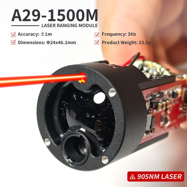 Ultra Long Range 1200/1500 Meter Laser Rangefinder Module for Drone & Defense Applications