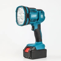 Compatible avec les batteries Makita, lampe torche LED pliable haute puissance pour la pêche nocturne en plein air et les travaux miniers