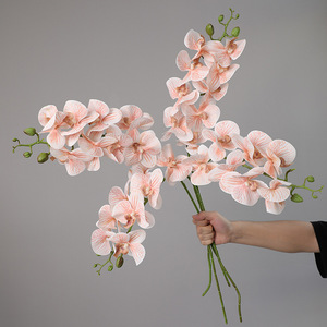 Fabricant chinois <span class=keywords><strong>de</strong></span> fleurs artificielles d'orchidées Phalaenopsis pour la décoration <span class=keywords><strong>de</strong></span> la maison, les événements, la vente en gros, les fleuristes, les mariages, les fournitures en vrac - Product Image 4