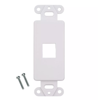Gcabling USA Type 1 2 3 Port Plaque murale sans vis Prise de sol Rj45 Connecteur de prise jack Rj45 Plaques de suspension murale