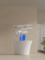 WC intelligent électrique moderne 110V/220V, cuvette de toilette en céramique de luxe, toilette intelligente automatique avec bidet, fixation murale