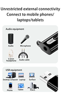 Mini Convertidor de Audio USB a Jack AUX de 3.5mm, Plug & Play, Tarjeta de Sonido Externa para PC, Portátil, Consola de Juegos, Auriculares y Altavoces de 3.5mm