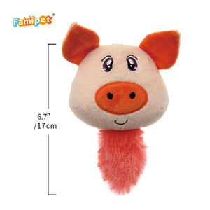 Giocattoli per cuccioli di animali domestici a forma di animali della foresta di peluche personalizzati personalizzati personalizzati giocattoli morbidi per cani di peluche cigolanti - Product Image 3