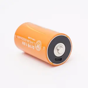 New Arrival 5V Type-C 6000mAh Li-ion Rechargeable Battery 1.5v Lithium Aaa Battery For Multimeter Microphone