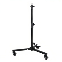 Photographie COB Lampe Heavy Duty Roue Trépied Stand Photo Studio Vidéo Film Tir Photographe Équipement Outils Soft Box Stand