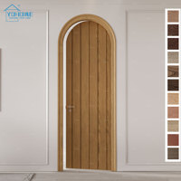 Portes intérieures modernes françaises pour maisons, design rond, porte intérieure de luxe pour la maison, portes intérieures rondes en bois