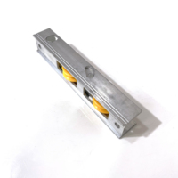 Accessoires modernes pour portes et fenêtres à faible bruit : Roulettes coulissantes en aluminium avec roulement en plastique à gorge
