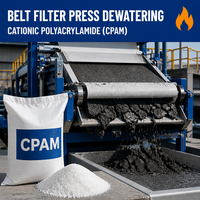 Produit chimique de drainage et d'aide à la rétention pour la fabrication du papier à base de polyacrylamide cationique